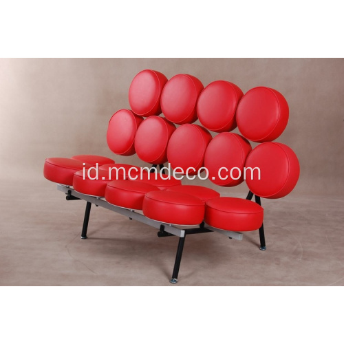 sofa merah mashmallow yang modern